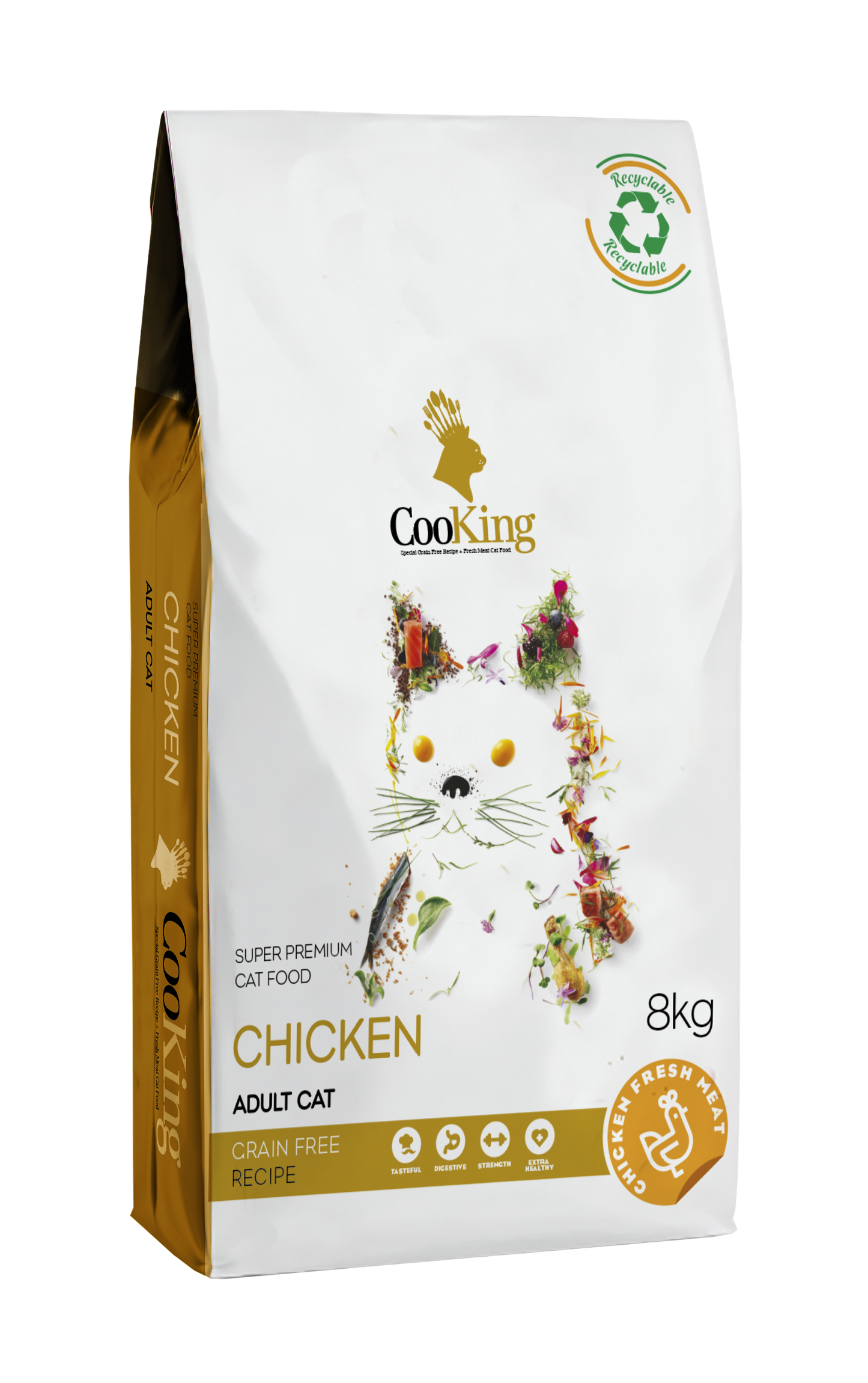 COOKING - GATO ADULTO POLLO 8 KG LIBRE DE GRANOS