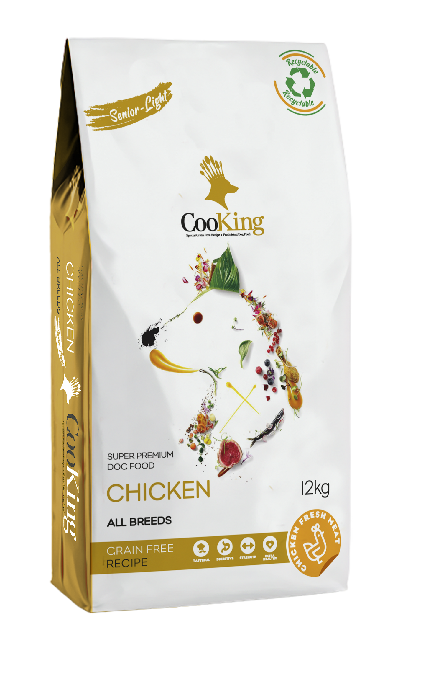 COOKING - SENIOR LIGHT 12 KG LIBRE DE GRANOS