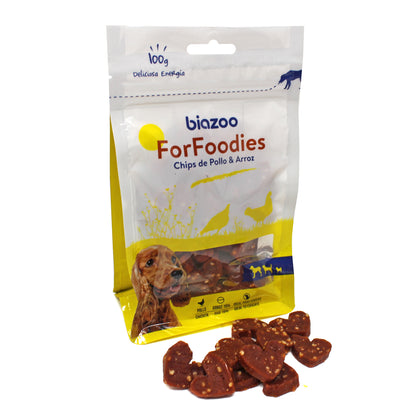 BIAZOO CHIP CORAZON DE POLLO Y ARROZ