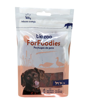 BIAZOO PERRO PECHUGAS SUAVES DE PATO 100 GRS