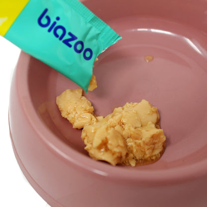 BIAZOO GATO LIQUID SNACK POLLO CON ATUN 6 X 15 GRS