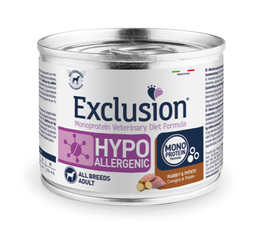 EXCLUSION MONOPROTEINA PERRO HIPOALERGENICO CONEJO Y PAPA